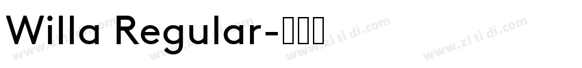 Willa Regular字体转换